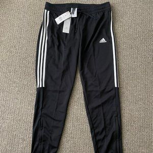 adidas Women's AEROREADY Sereno Slim Tapered-Cut 3-Stripes Pants